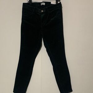 LOFT Dark Green Skinny Corduroy Jeans NWT